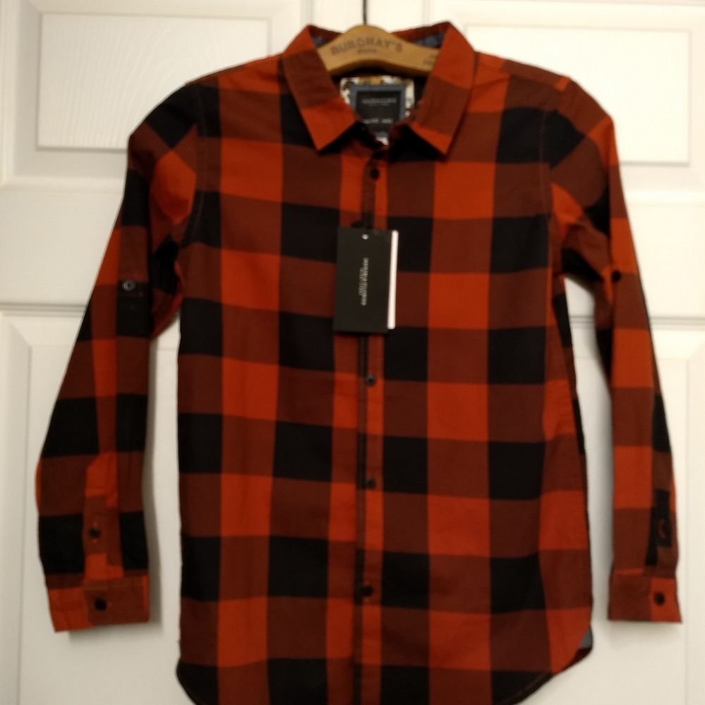 Denim And Flower Boy's Checkered Shirt Size 11/12